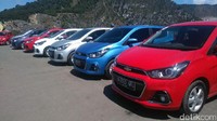 Chevrolet Indonesia juga pernah mengajak jurnalis otomotif menguji Spark di Tangkuban Perahu, Kabupaten Bandung Barat, Jabar pada Jumat (19/5/2017). Dony Indra Ramadhan/detikcom.