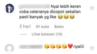 Selain itu ada juga yang memberikan saran atau sarkas? Dok. Instagram/nikitamirzanimawardi_17