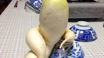 Lobak yang seksi seperti sedang rebahan. Foto: via Bored Panda