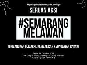 Unjuk Rasa #ReformasiDikorupsi Digelar di Kantor Gubernur Jateng Siang Ini