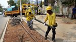 Kabel Semrawut di Salemba Mulai Ditertibkan