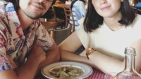 Foto: Instagram @kimberlyryder dan @edward_akbarDua sejoli ini menghabiskan weekend mereka dengan bersantap di restoran bernama Pippo.