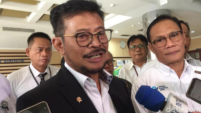 Foto: Menteri Pertanian Syahrul Limpor di BPS, (Vadhia Lidyana/detikFinance) Foto: Menteri Pertanian Syahrul Limpor di BPS, (Vadhia Lidyana/detikFinance)