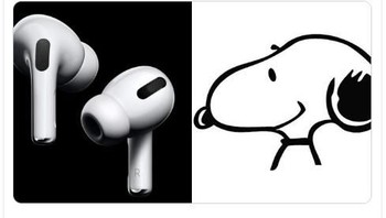 Airpods Pro mirip Snoopy. Foto: Twitter
