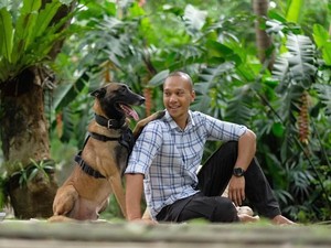 Duka Bima Aryo saat Lihat Anjing Sparta Mati