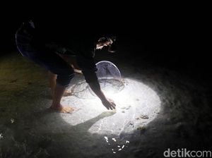 Melihat Aktivitas Warga Natuna Berburu Ikan di Malam Hari