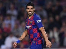 Luis Suarez, bomber yang direkrut dari Liverpool pada tahun 2014 ini begitu tajam di depan gawang. 193 Gol sudah disarangkannya, tapi usianya tak lagi muda sudah 33 tahun (Alex Caparros/Getty Images)