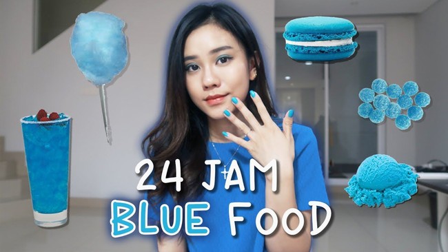 YouTuber Ini Hobi Makan Unik, Seharian Cuma Santap Makanan Satu Warna