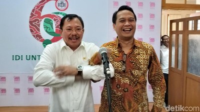 Pernah Berseteru, IDI dan Menkes Terawan Pamer Keakraban