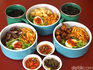 Harum Pulen Nasi Jeruk dengan Topping Lauk Enak Ada di Sini