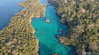 Jika membawa alat snorkelling, bisa terlihat terumbu karang dan ikan-ikan kecil yang berenang di sana (Foto: Didik Dwi Haryanto/detikcom)