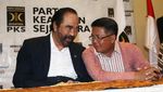 Melihat Lagi Rangkulan Tak Biasa Paloh-Sohibul yang Disorot Jokowi
