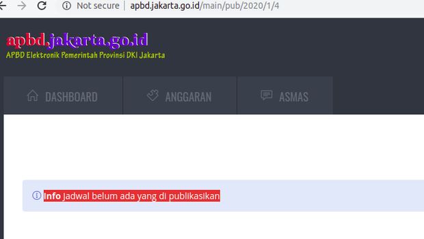 Usai Heboh Lem Aibon , Kini Rencana Anggaran DKI 2020 Tak Bisa Diakses
