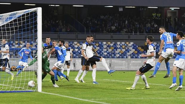 Hasil Liga Italia: Napoli Menang 2-1 atas Atalanta