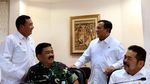 Momen Ratas Perdana Prabowo Bareng Jokowi