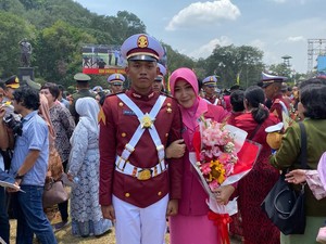 Putra Calon Kapolri Komjen Idham Azis Dilantik sebagai Taruna di Magelang