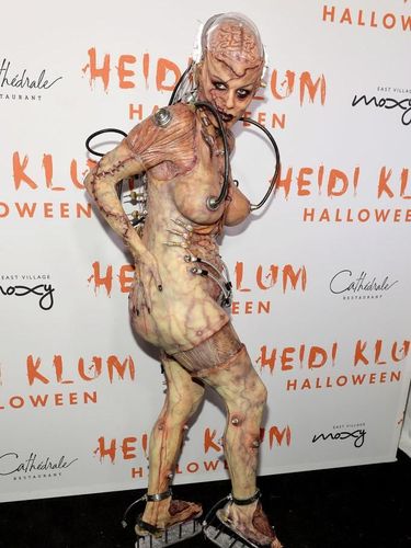 NEW YORK, NEW YORK - OCTOBER 31: Heidi Klum arrives at Heidi Klum's 20th Annual Halloween Party presented by Amazon Prime Video and SVEDKA Vodka at CathÃ©drale New York on October 31, 2019 in New York City. (Photo by Noam Galai/Getty Images for Heidi Klum)