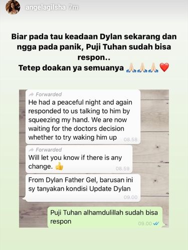 Angela Gilsha Ungkap Kondisi Dylan Carr Terkini