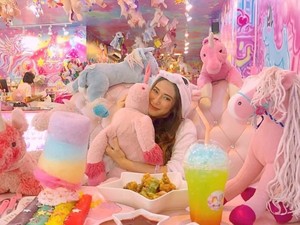 Cute! Kafe Unicorn Ini Jadi Tempat Makan Paling Warna-warni di Dunia