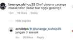 Chef Arnold Beri Komentar Julid dan Kocak untuk Netizen, Ini Buktinya!