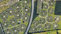 Gagasan kota taman ini pertama kali disetujui pada tahun 1964. Boredpanda/Google Earth.