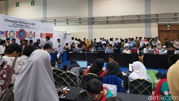 Ada juga Olimpiade TIK Nasional (OTN) yang diikuti ratusan peserta. (Foto: detikINET/Aisyah Kamaliah)