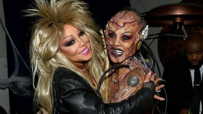 Foto: Kostum Halloween Heidi Klum Jadi Alien yang Menyeramkan