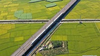 Padahal, kereta cepat pertama di China sendiri baru mulai beroperasi di tahun 2007. Foto: Dok. Xinhua/Lu Boan
