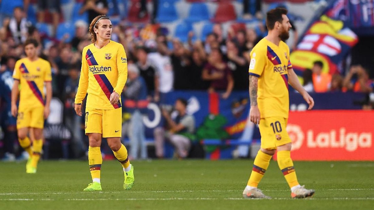 Barcelona bertekad bangkit melawan Slavia Praha di Liga Champions. (Foto: Getty Images)