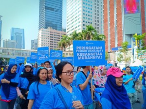 DANA Gelar Parade, Sudirman-Thamrin Membiru