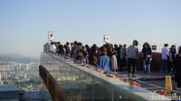 Dari area gembok cinta, terhampar panorama Seoul yang indah (Afif Farhan/detikcom)