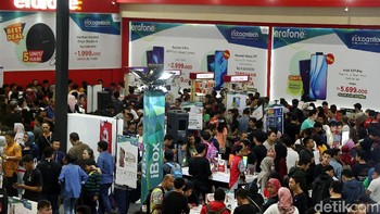 Kebetulan hari ini adalah terakhir penyelenggaraan Indocomtech edisi 2019. Foto: Rengga Sancaya