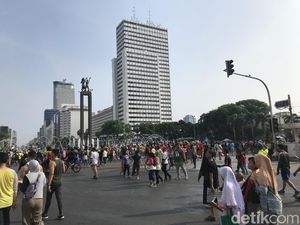 Dijaga Satpol PP, Sekitar Bundaran HI Bebas dari PKL