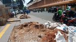 Potret Sisa-sisa Pohon Rindang di Cikini Usai Ditebang