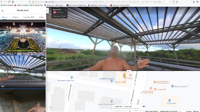 Foto: Screenshot Google Maps pencarian Banda Aceh Foto: Screenshot Google Maps pencarian Banda Aceh