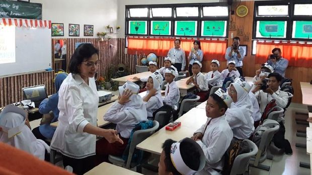 Tanya Jawab Sri Mulyani dengan Anak SD Soal Keuangan Negara