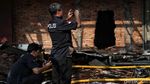 Penampakan Sisa-sisa Kebakaran di Gedung Hailai Ancol
