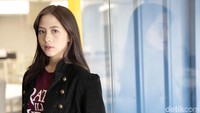 Adhisty Zara saat berkunjung ke kantor detikcom belum lama ini.