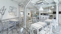 Foto: Instagram @greemcafe7. Kafe ini cukup unik karena bertemakan kartun dan terinspirasi dari drama korea W, Anda akan serasa di dalam dunia kartun jika berasa di kafe bernama Greem Cafe (2D Cafe) yang unik ini.