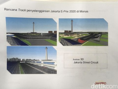 Melihat Lagi Rencana Sirkuit Formula E Masuk Monas yang Ditolak Setneg