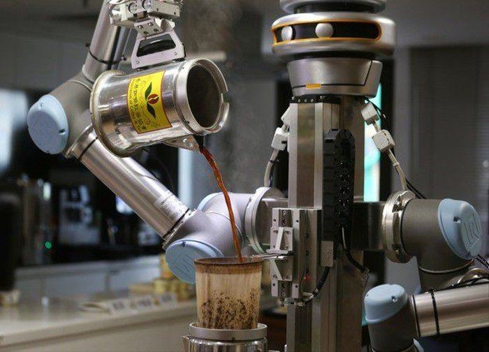 Robot pembuat kopi seperti barista. Foto: Istimewa Robot pembuat kopi seperti barista. Foto: Istimewa