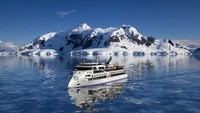 Kapal pesiar baru itu bernama X-Bow. Ulstein, sebuah perusahaan pembuat kapal yang berbasis di Norwegia yang membangunnya (Foto: Aurora Expeditions/CNN)
