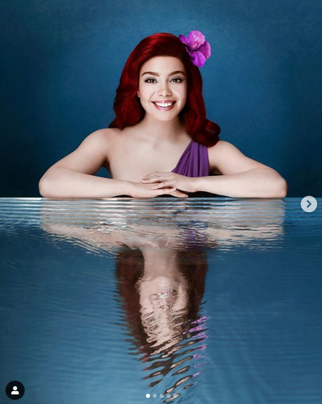 Pada 2019, Aulii didapuk memerankan Ariel dalam konser live-action The Little Mermaid Live! yang ditayangkan ABC. Foto: Dok. Instagram