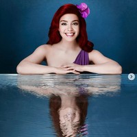 Pada 2019, Aulii didapuk memerankan Ariel dalam konser live-action The Little Mermaid Live! yang ditayangkan ABC. Foto: Dok. Instagram