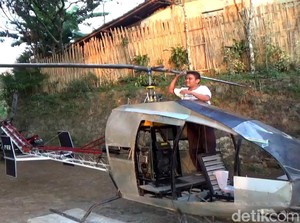 Spesifikasi Helikopter Rp 30 Juta Buatan Tukang Bubut Asal Sukabumi