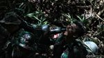 Patroli Bersama Tentara RI dan Malaysia Tembus Hutan Perbatasan