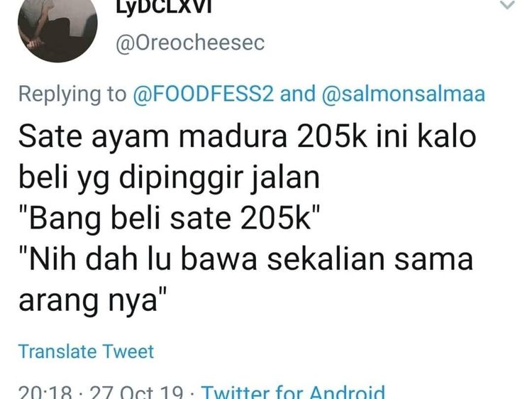 Kocaknya Curhatan Ala Netizen Saat Lihat Harga Makanan Mahal