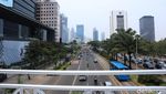 Potret JPO Sudirman yang Kini Tanpa Atap, Saat Siang Hari