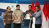 Jokowi membuka Indonesia Banking Expo 2019 di Hotel Fairmont, Jakarta Selatan, Rabu (6/11/2019).