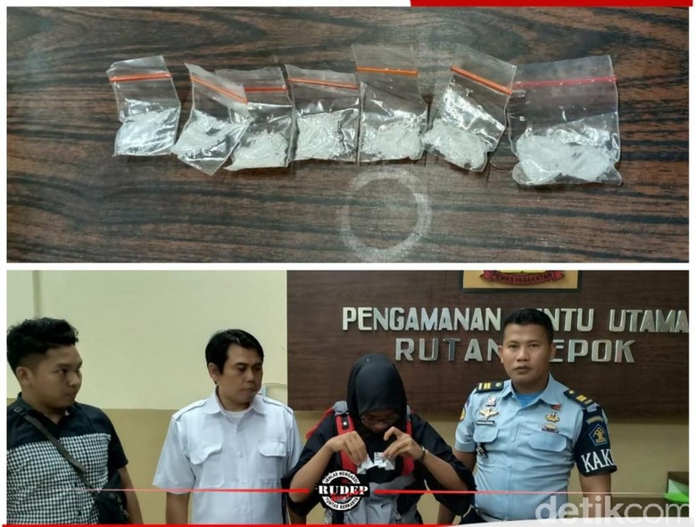 Istri Selundupkan Sabu ke Rutan Depok untuk Suami Sambil Bawa Balita Istri Selundupkan Sabu ke Rutan Depok untuk Suami Sambil Bawa Balita